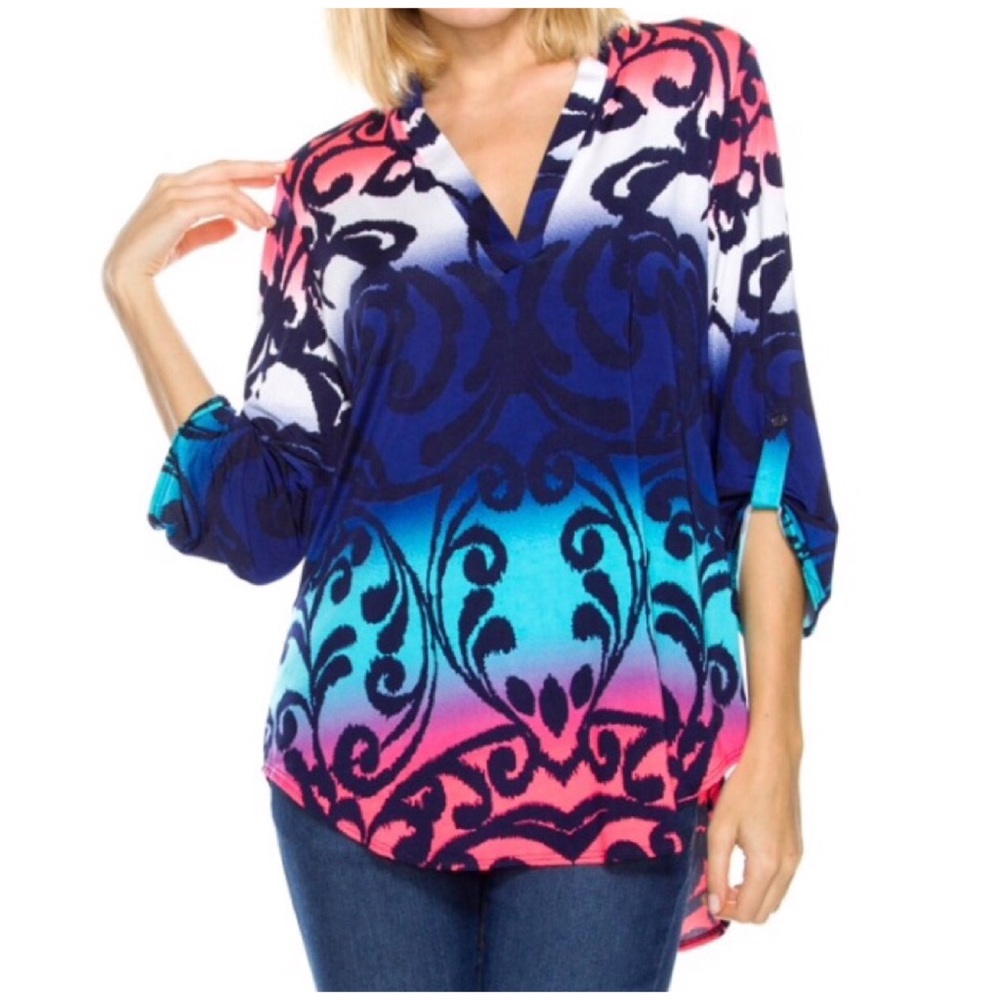 Colorful Print Top